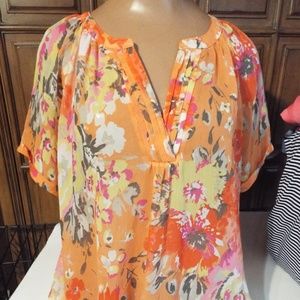 WOMENS ST. JOHNS BAY SHEER WOMENS  SZ 3X BLOUSE